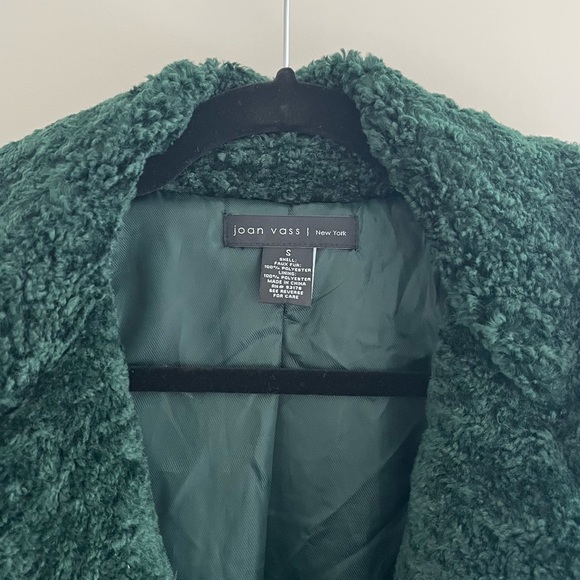Green Teddy Coat - Picture 3 of 4